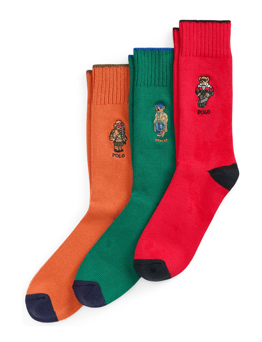 Polo Ralph Lauren - Polo Bear Crew 3-Sock Gift Set - tennissocken - multi - 0