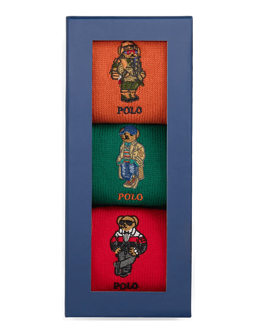 Polo Ralph Lauren - Polo Bear Crew 3-Sock Gift Set - tennissocken - multi - 1