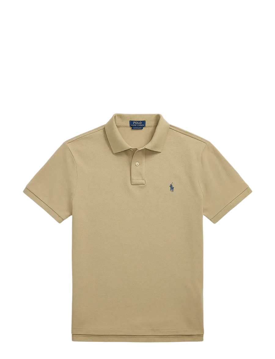 Polo Ralph Lauren - Slim Fit Mesh Polo Shirt - kortærmede poloer - coastal beige/c79 - 1