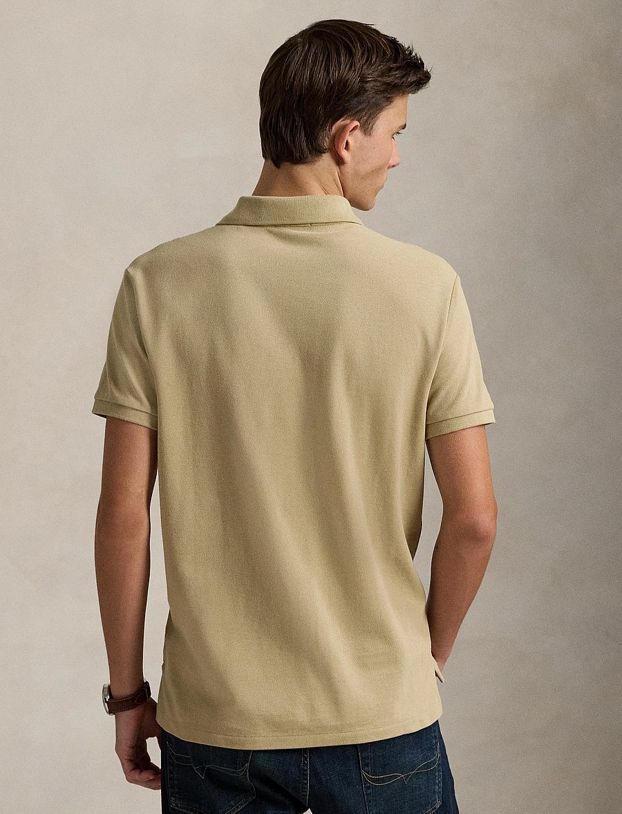 Polo Ralph Lauren - Slim Fit Mesh Polo Shirt - kortærmede poloer - coastal beige/c79 - 2