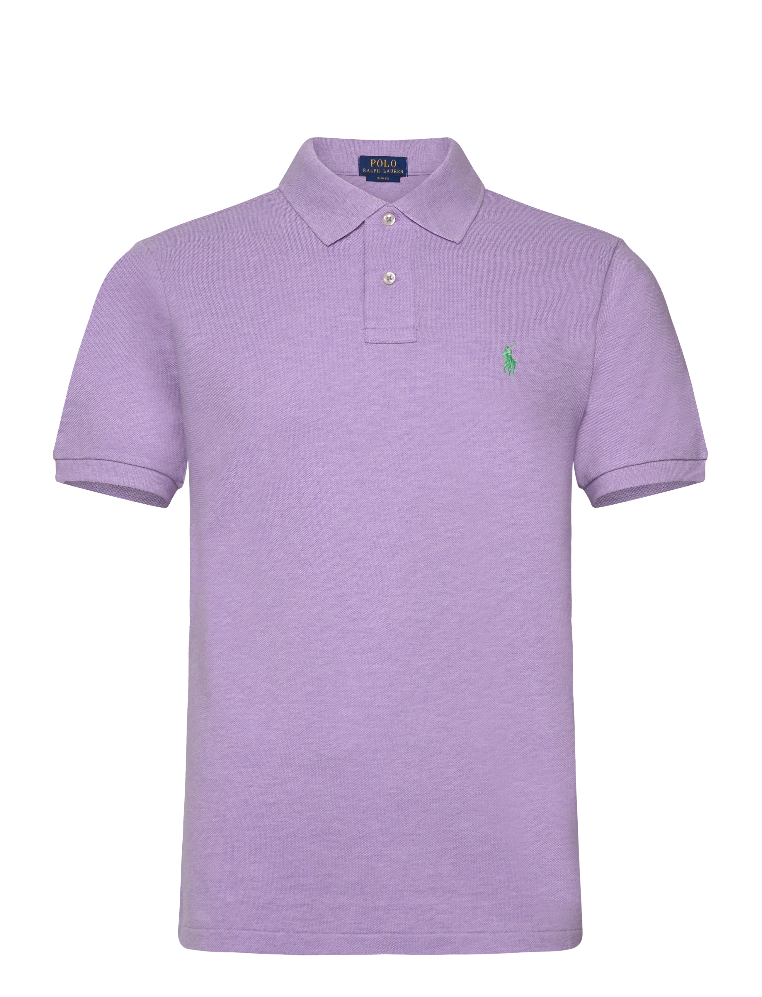 Polo Ralph Lauren Slim Fit Mesh Polo Shirt - Poloer - PASTEL PURPLE HEA / purple