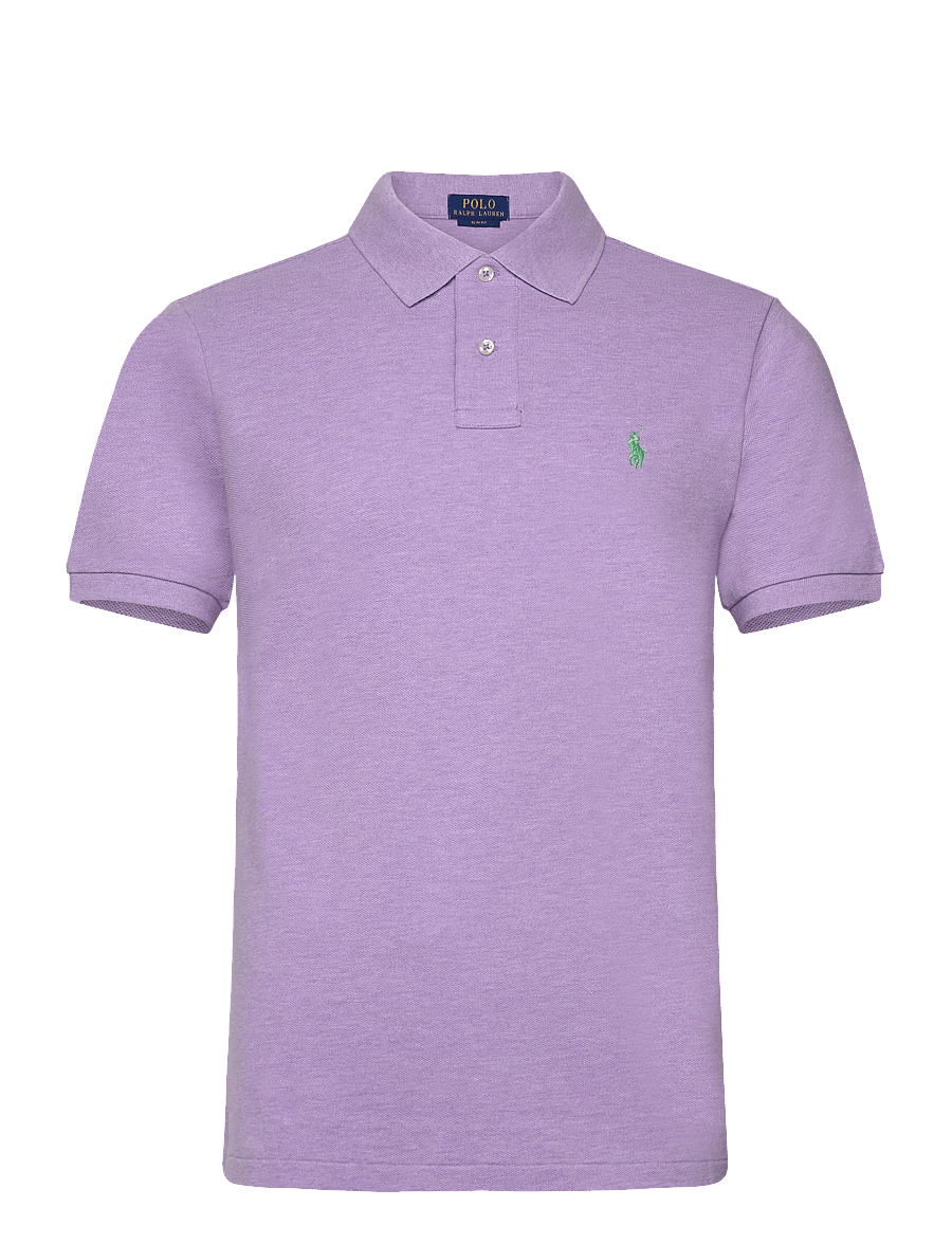 Polo Ralph Lauren - Slim Fit Mesh Polo Shirt - pastel purple hea - 0
