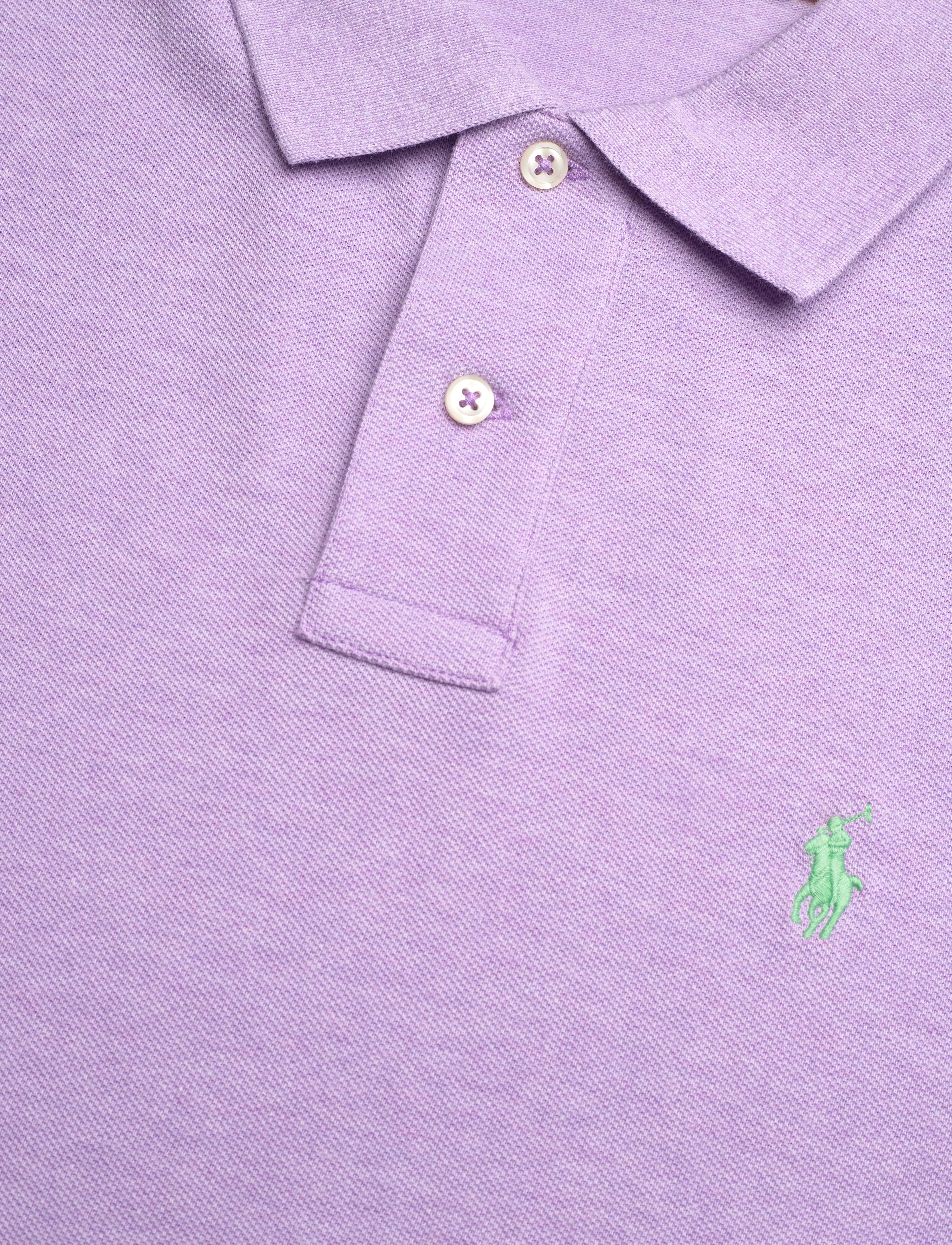 Polo Ralph Lauren - Slim Fit Mesh Polo Shirt - pastel purple hea - 2