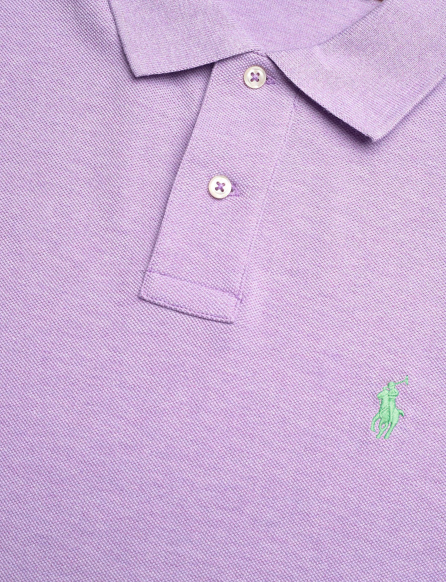 Polo Ralph Lauren - Slim Fit Mesh Polo Shirt - pastel purple hea - 2
