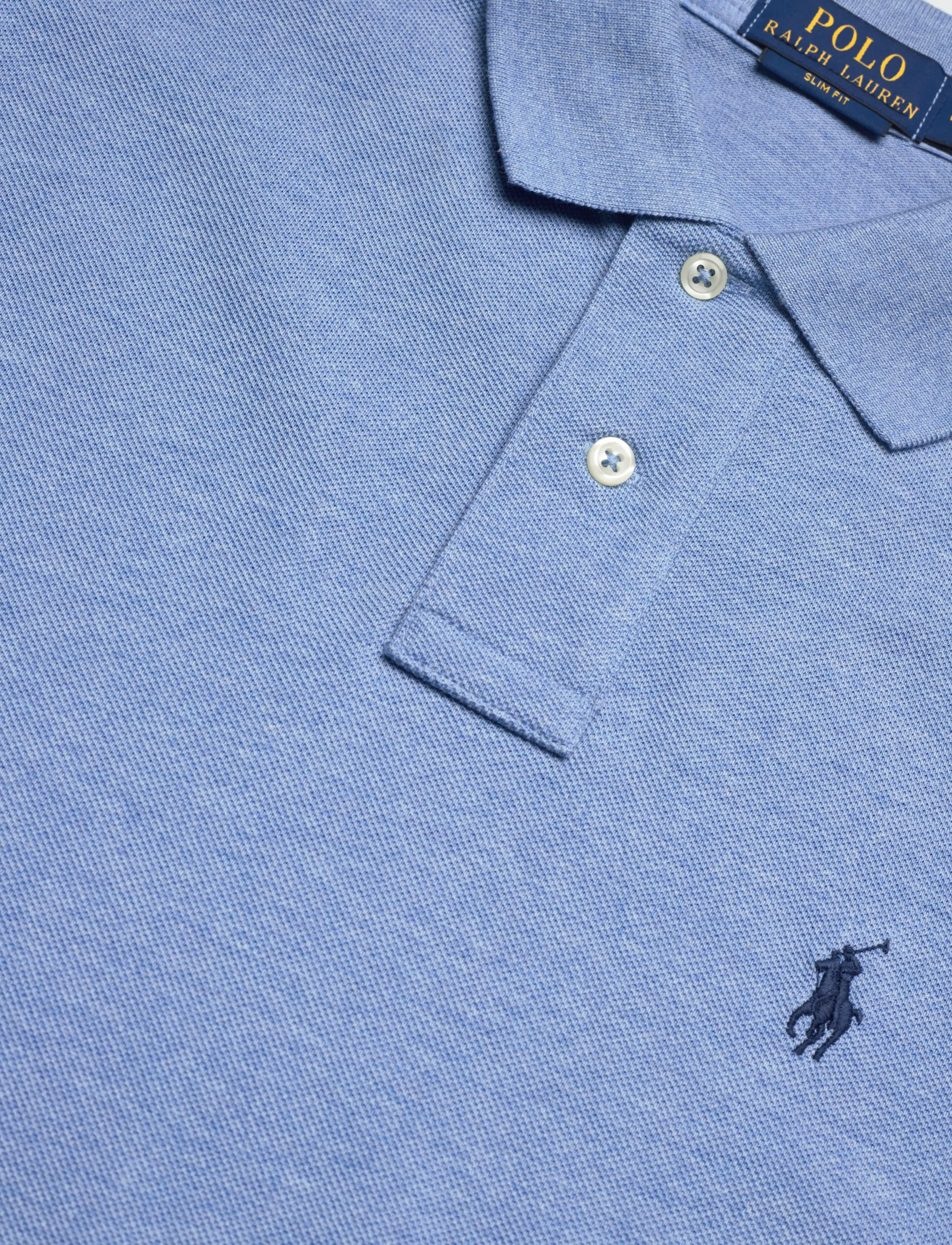 Polo Ralph Lauren - Slim Fit Mesh Polo Shirt - kortærmede poloer - soft royal heathe - 2