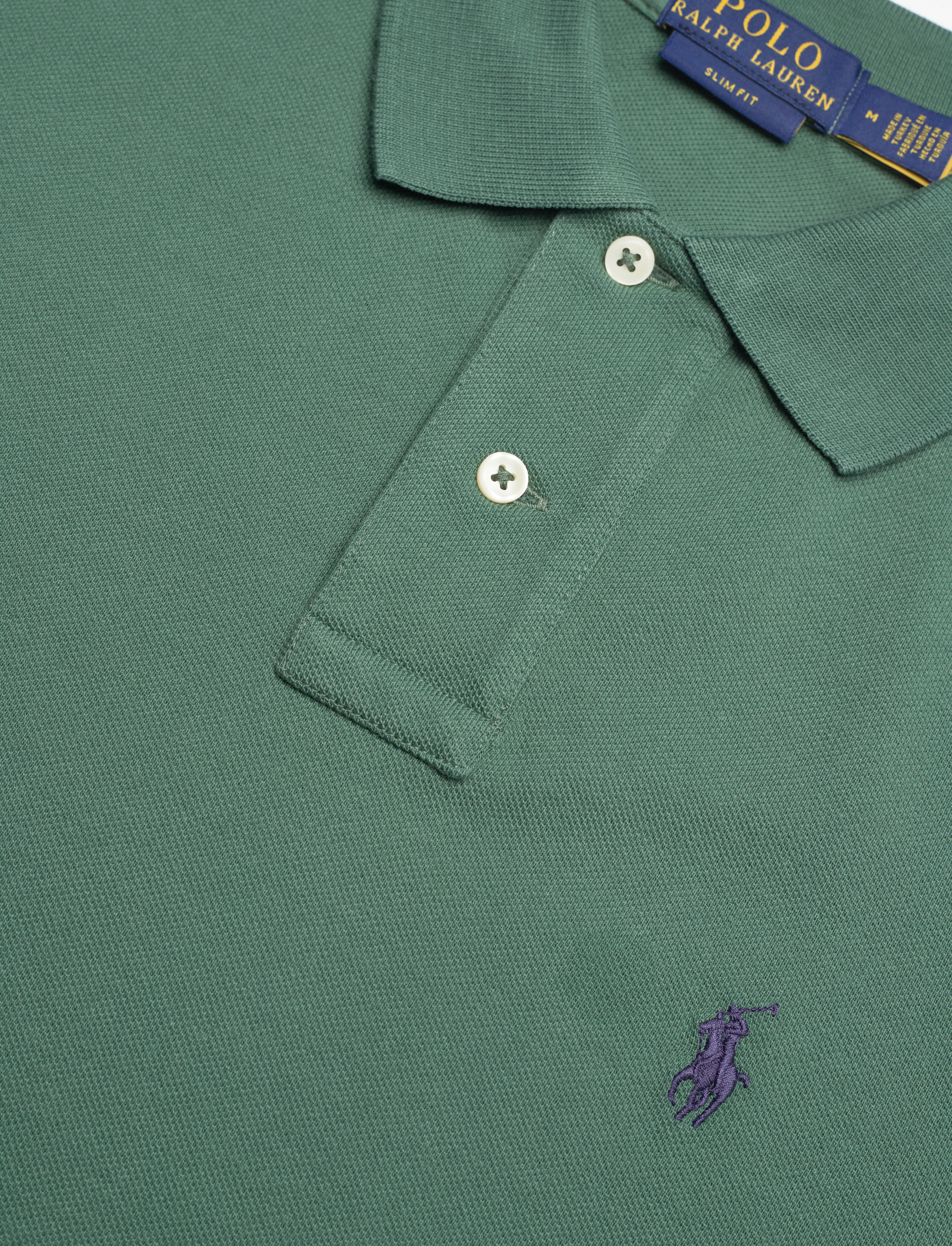 Polo Ralph Lauren - Slim Fit Mesh Polo Shirt - washed forest/c07 - 2