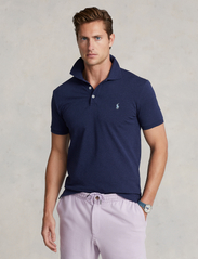 Polo Ralph Lauren - Slim Fit Stretch Mesh Polo Shirt - kortärmade pikéer - spring navy heath - 0