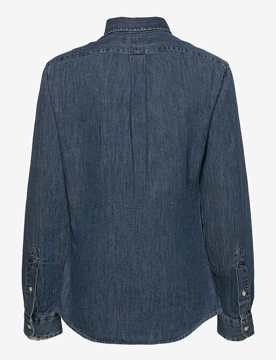 Polo Ralph Lauren - Slim Fit Oxford Shirt - denimowe koszulki - denim - 1