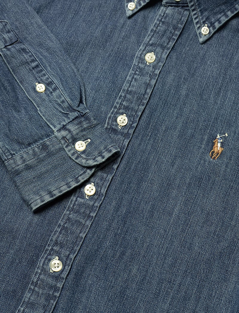 Polo Ralph Lauren - Slim Fit Oxford Shirt - denimowe koszulki - denim - 3