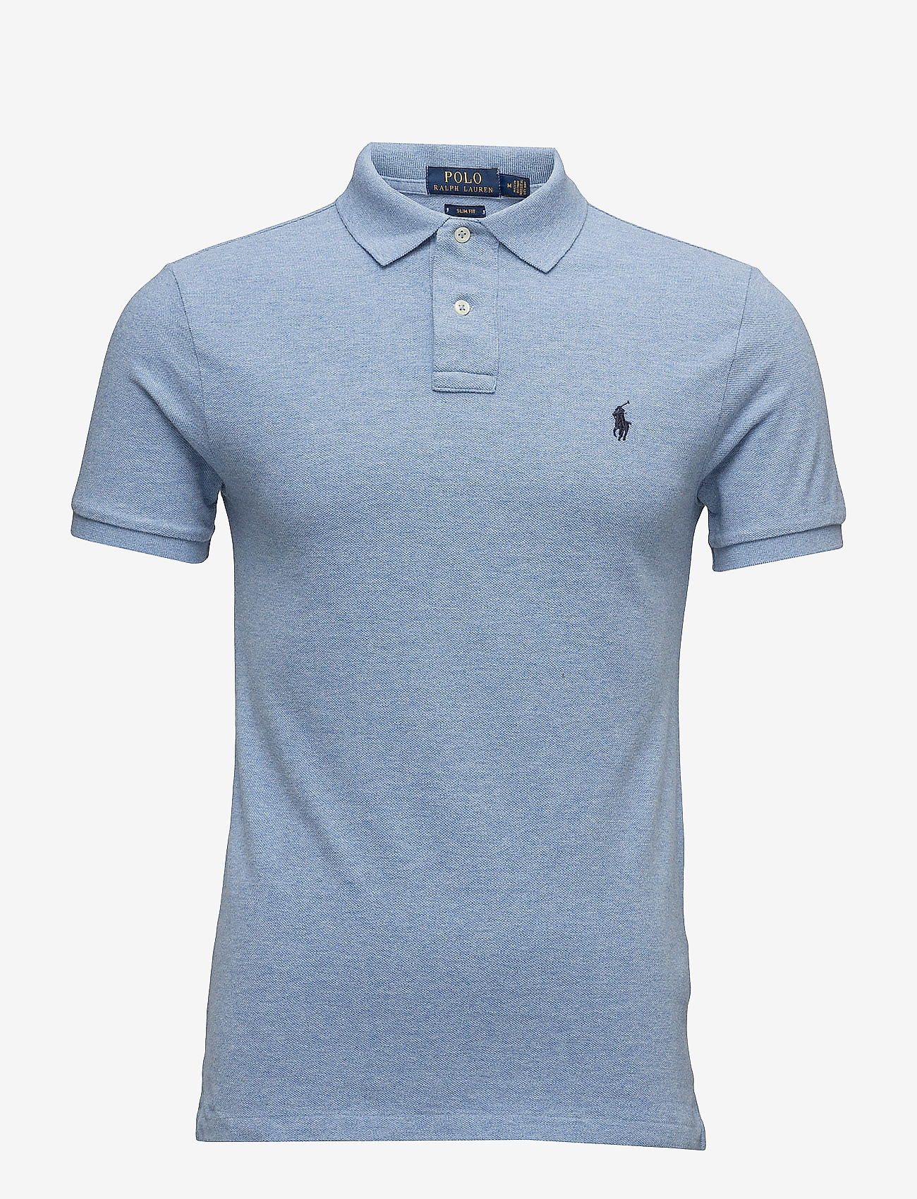 Polo Ralph Lauren - Slim Fit Mesh Polo Shirt - short-sleeved polos - isle htr - 1