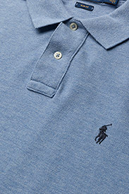 Polo Ralph Lauren - Slim Fit Mesh Polo Shirt - kurzärmelig - isle htr - 5