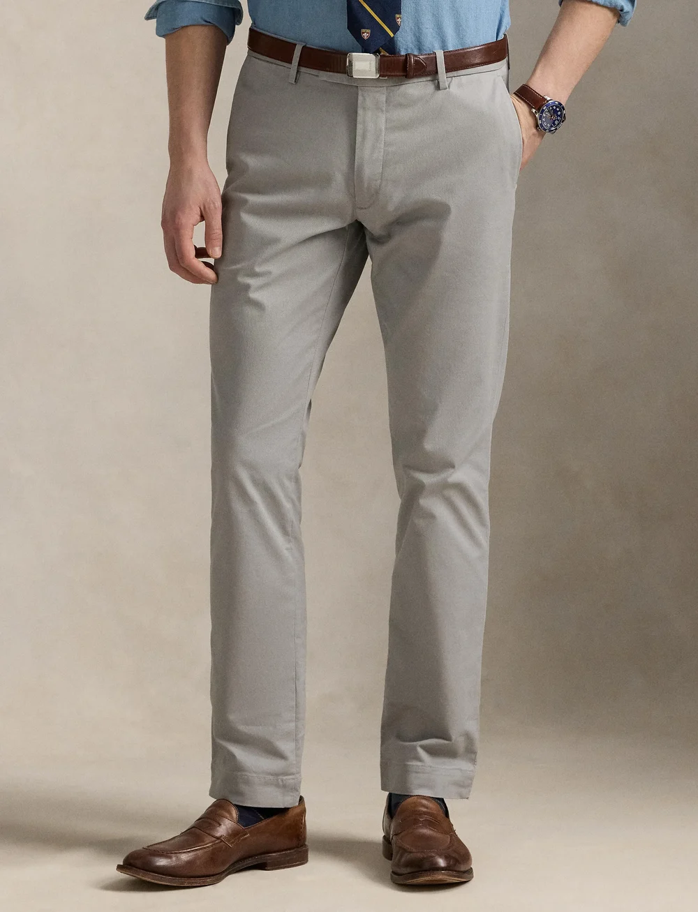 Polo Ralph Lauren - Stretch Slim Fit Chino Pant - chinos - grey fog - 0