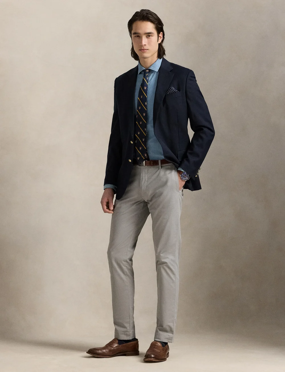 Polo Ralph Lauren - Stretch Slim Fit Chino Pant - chinos - grey fog - 3