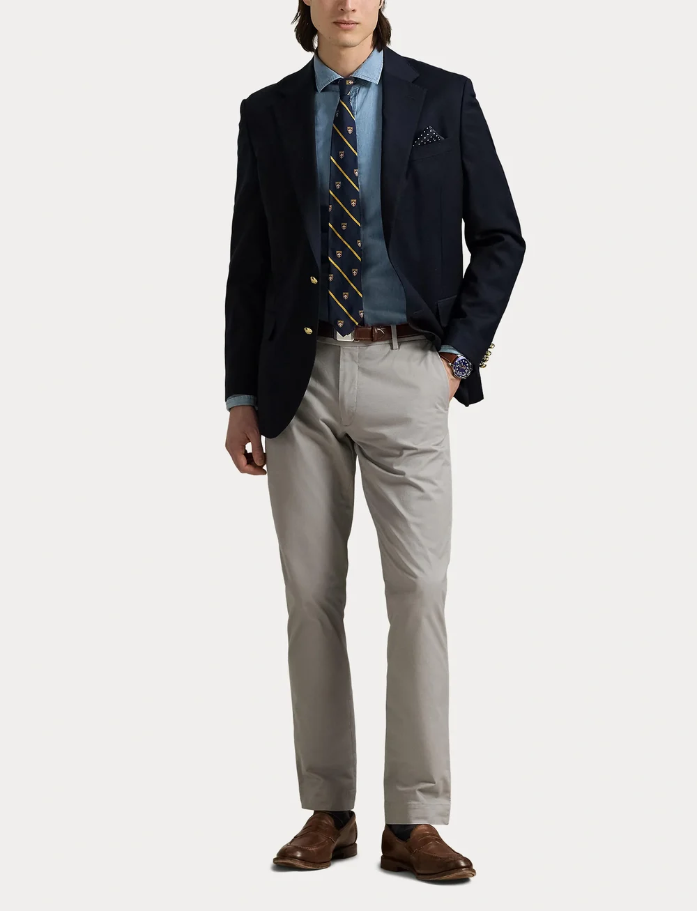 Polo Ralph Lauren - Stretch Slim Fit Chino Pant - chinos - grey fog - 4