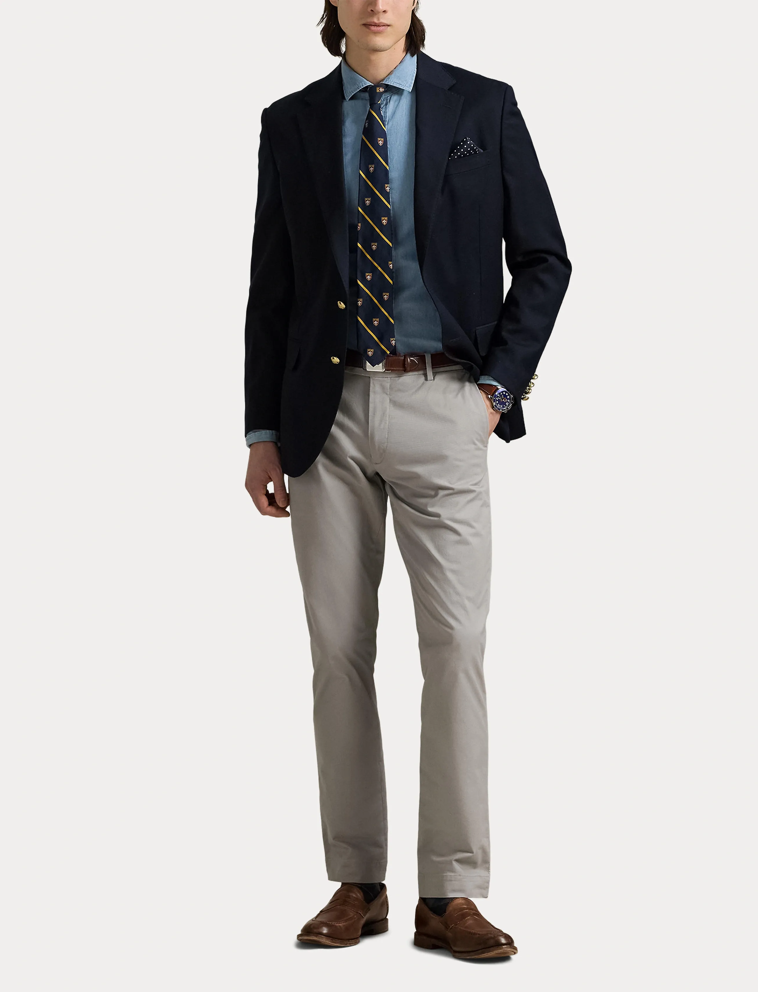 Polo Ralph Lauren - Stretch Slim Fit Chino Pant - chinos - grey fog - 4
