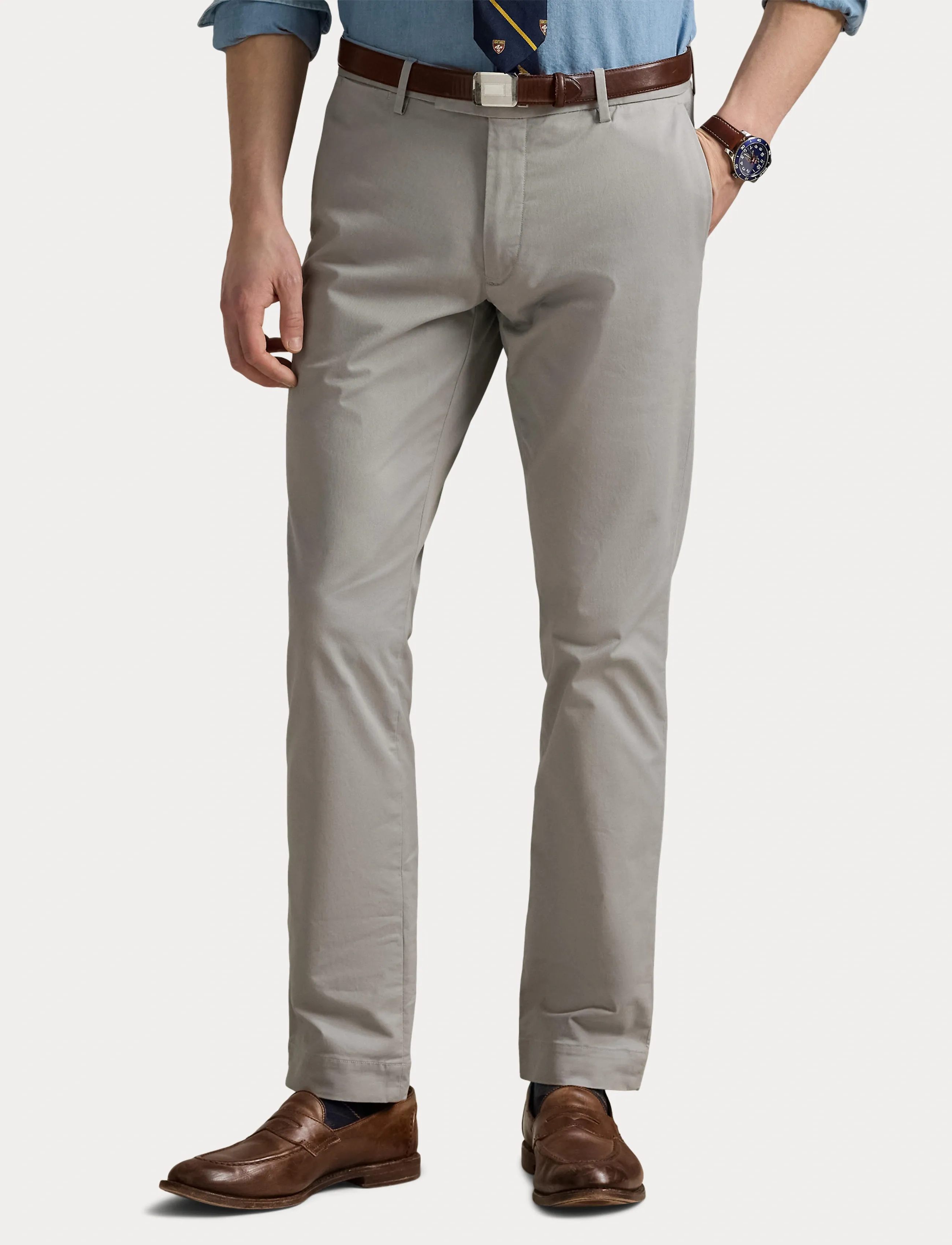 Polo Ralph Lauren - Stretch Slim Fit Chino Pant - chinos - grey fog - 5