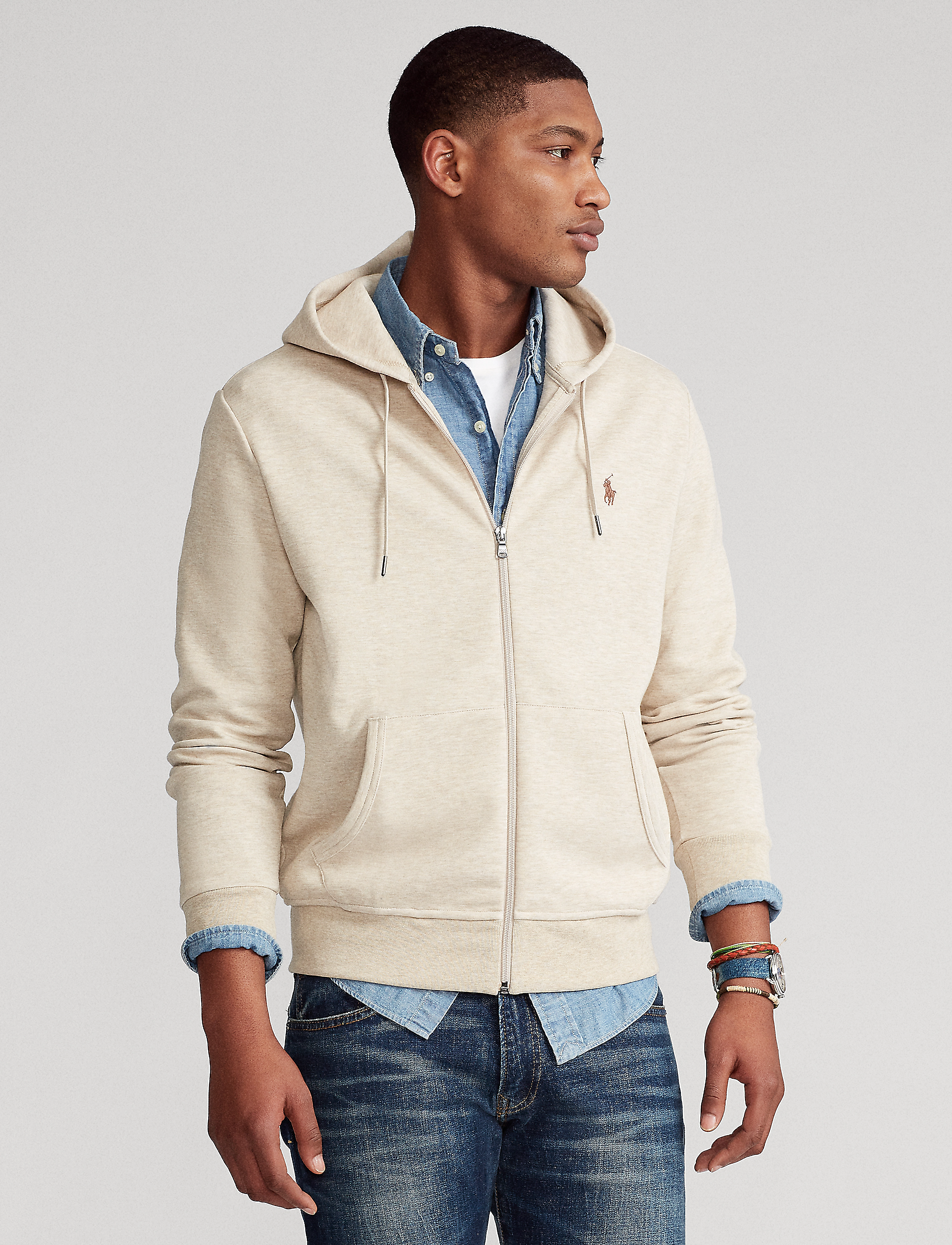 Polo Ralph Lauren - Double-Knit Full-Zip Hoodie - expedition dune h - 2