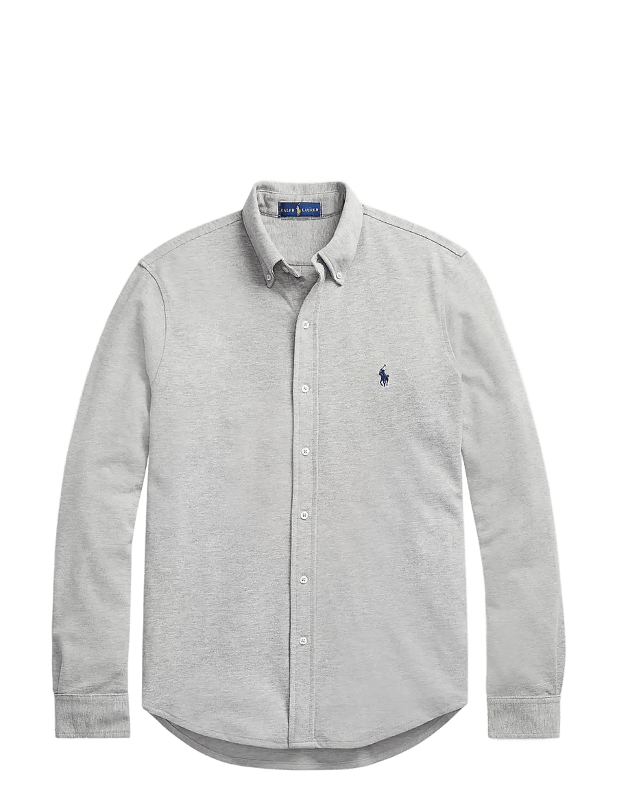 Polo Ralph Lauren - FEATHERWEIGHT MESH-LSL-KNT - oxford skjorter - andover heather - 1
