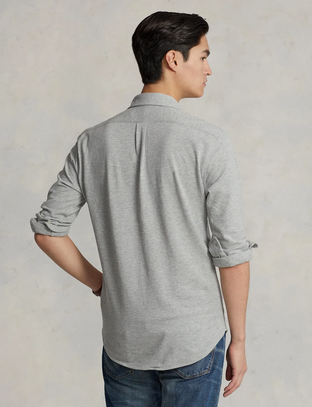 Polo Ralph Lauren - Featherweight Mesh Shirt - basic shirts - andover heather - 2