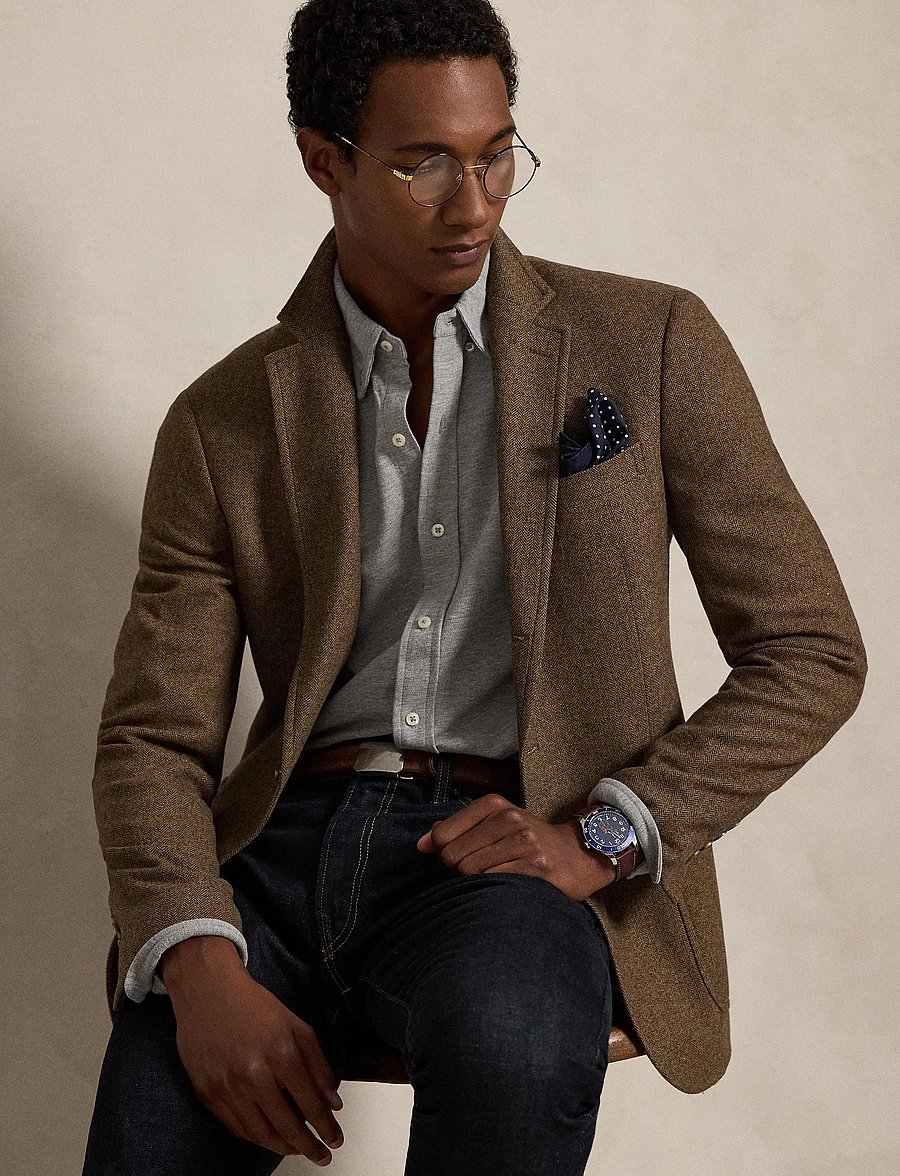 Polo Ralph Lauren - FEATHERWEIGHT MESH-LSL-KNT - oxford skjorter - andover heather - 5