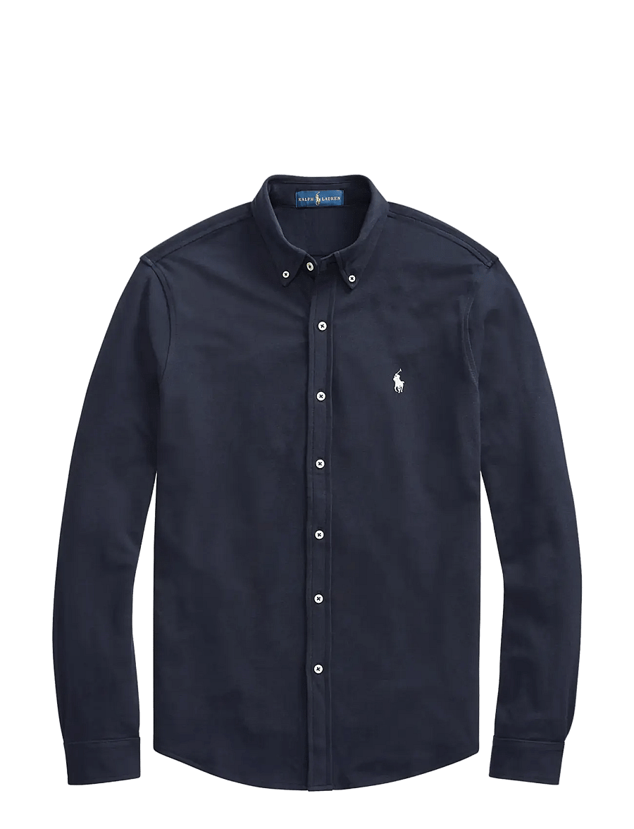 Polo Ralph Lauren - FEATHERWEIGHT MESH-LSL-KNT - oxford skjorter - aviator navy - 1