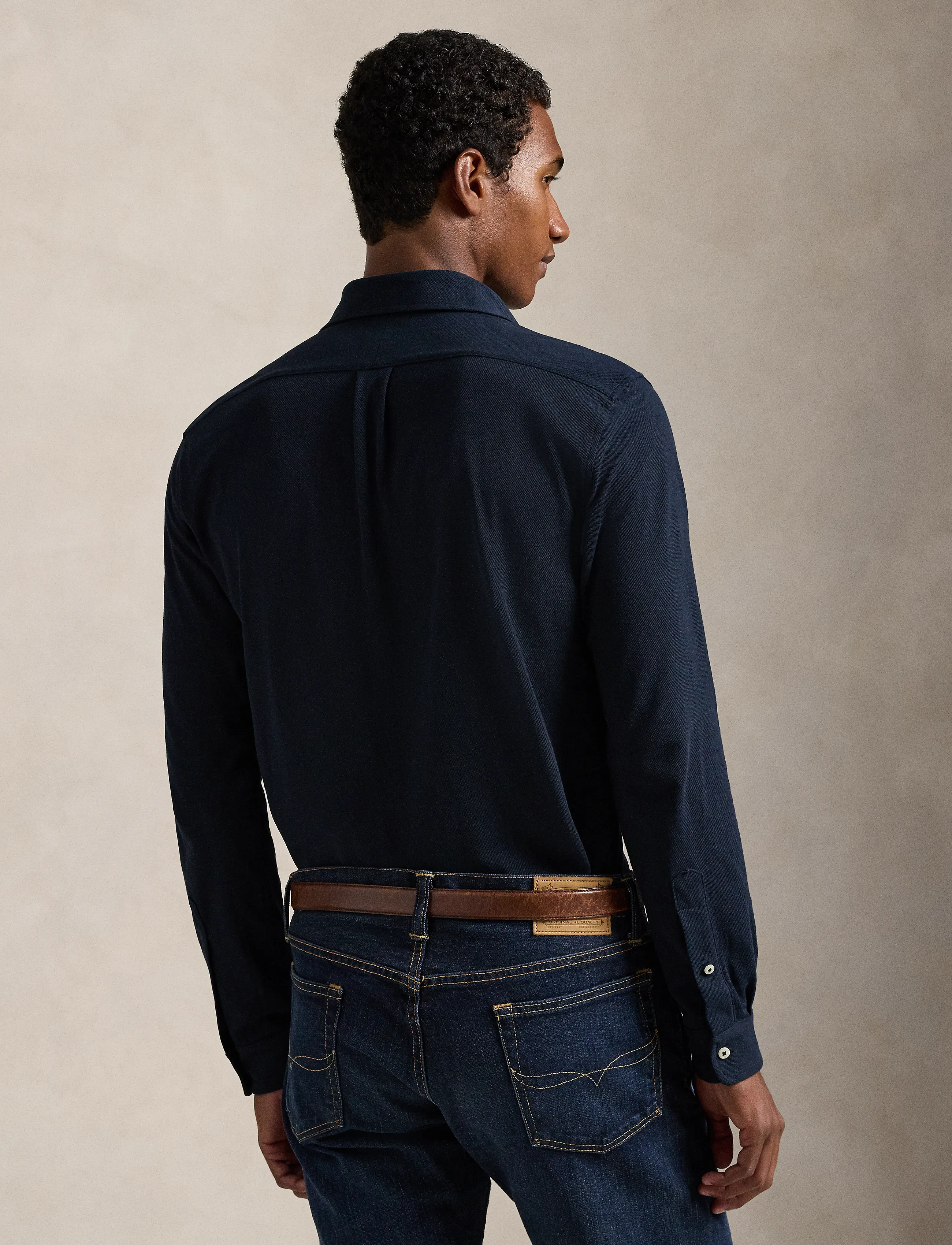 Polo Ralph Lauren - FEATHERWEIGHT MESH-LSL-KNT - oxford skjorter - aviator navy - 2