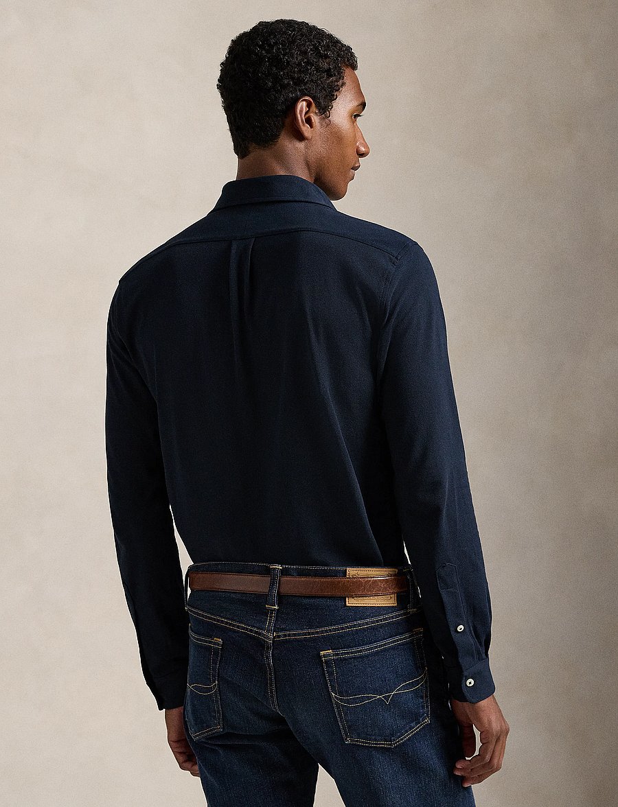 Polo Ralph Lauren - FEATHERWEIGHT MESH-LSL-KNT - oxford skjorter - aviator navy - 2