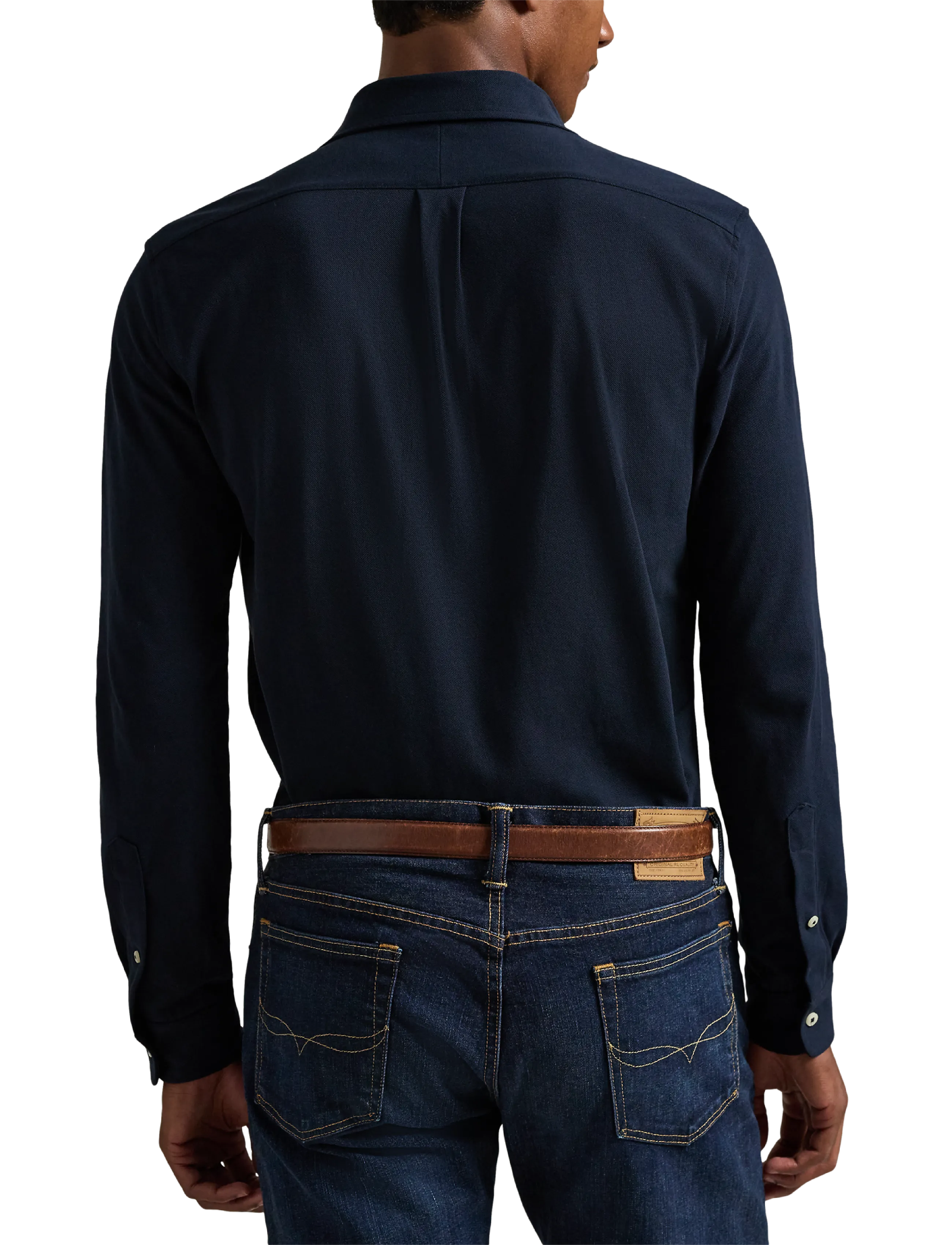 Polo Ralph Lauren Featherweight Mesh-Lsl-Knt skjortor & blusar herr – bild 7