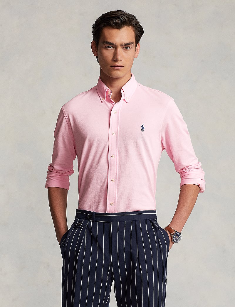 Polo Ralph Lauren - Featherweight Mesh Shirt - basic-hemden - carmel pink/c7952 - 0
