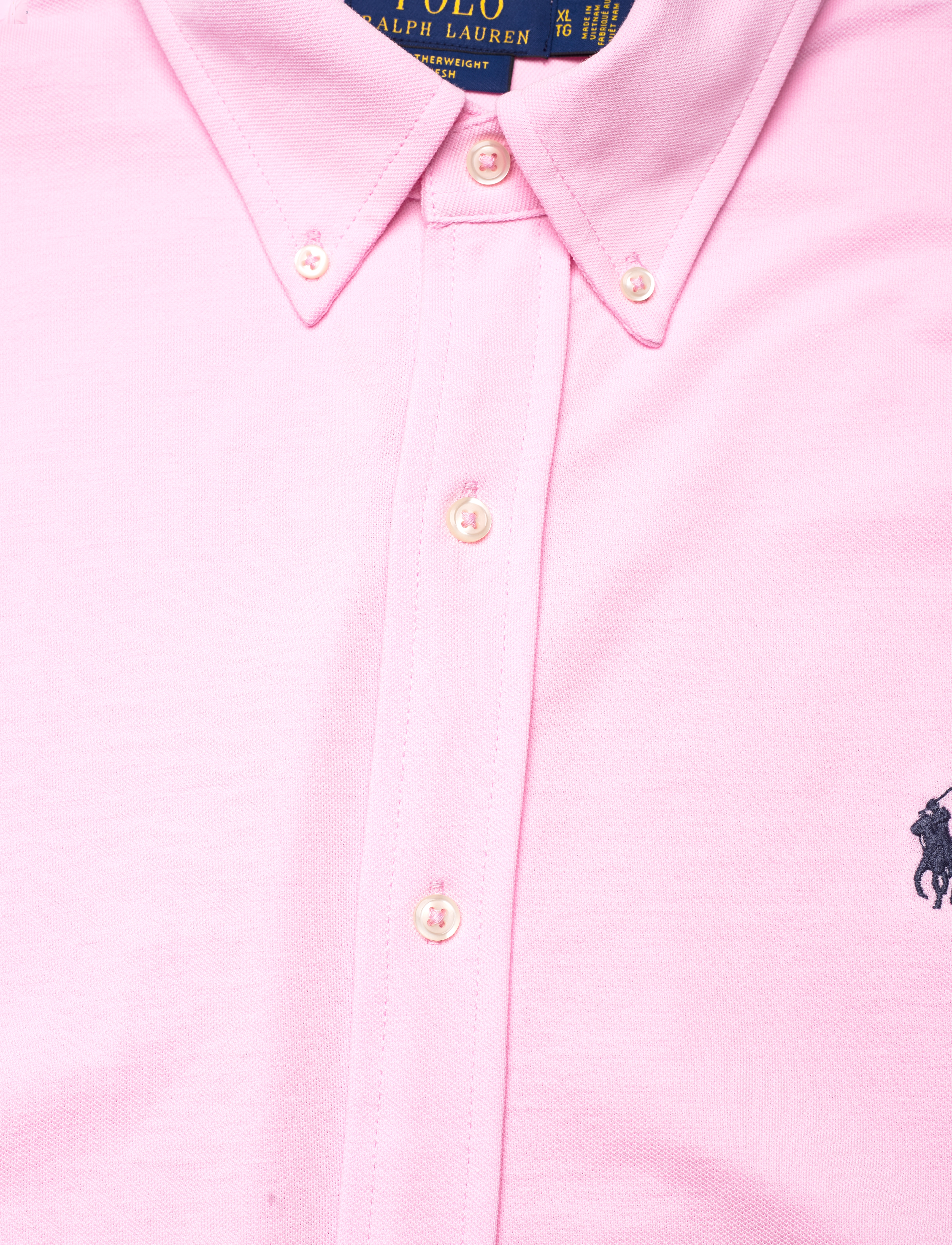 Polo Ralph Lauren - FEATHERWEIGHT MESH-LSL-KNT - oxford skjorter - carmel pink/c7952 - 3