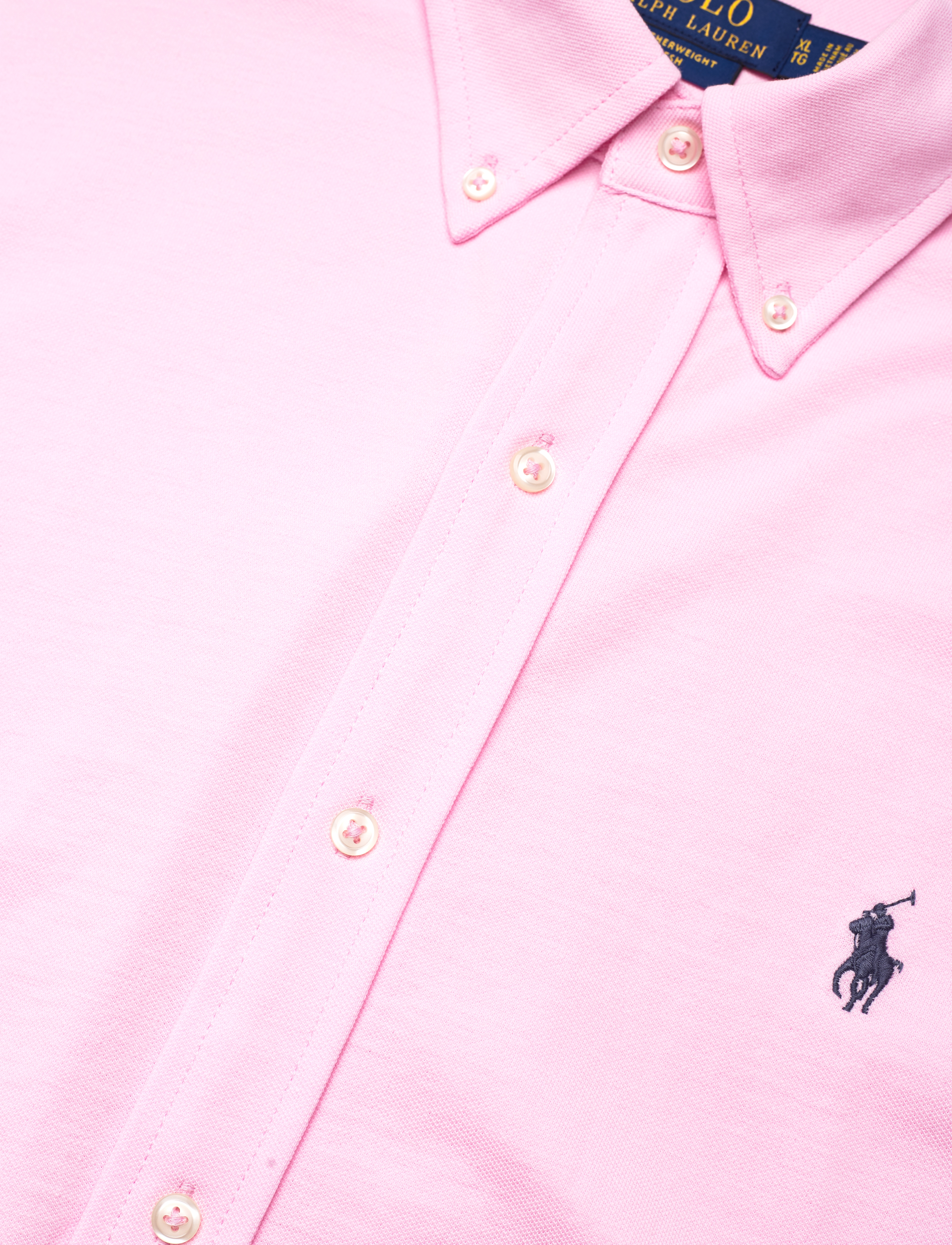Polo Ralph Lauren - FEATHERWEIGHT MESH-LSL-KNT - oxford skjorter - carmel pink/c7952 - 4