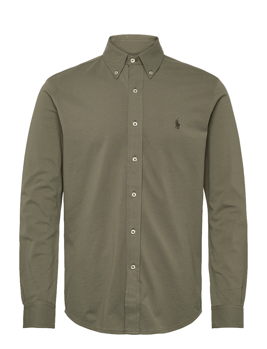 Polo Ralph Lauren - Featherweight Mesh Shirt - cruise olive/c059 - 0