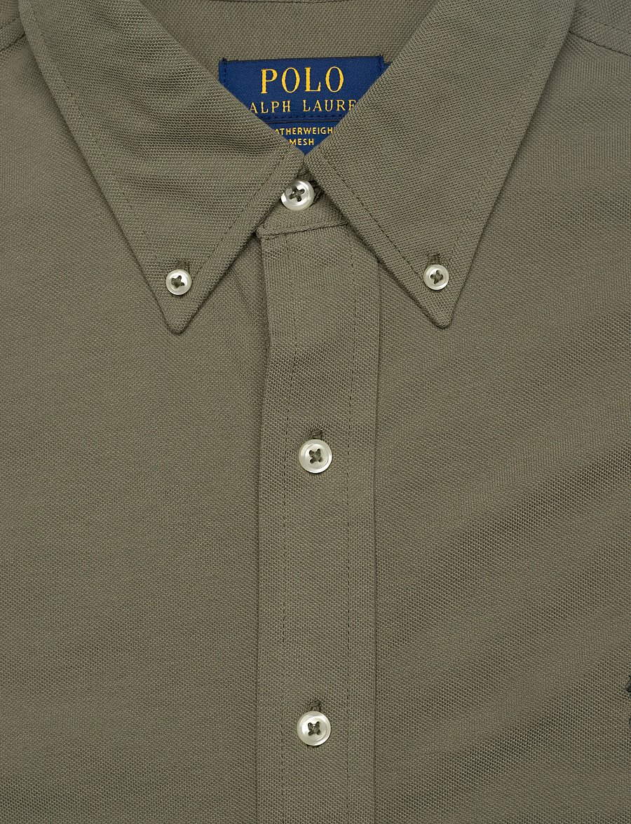 Polo Ralph Lauren - Featherweight Mesh Shirt - cruise olive/c059 - 2