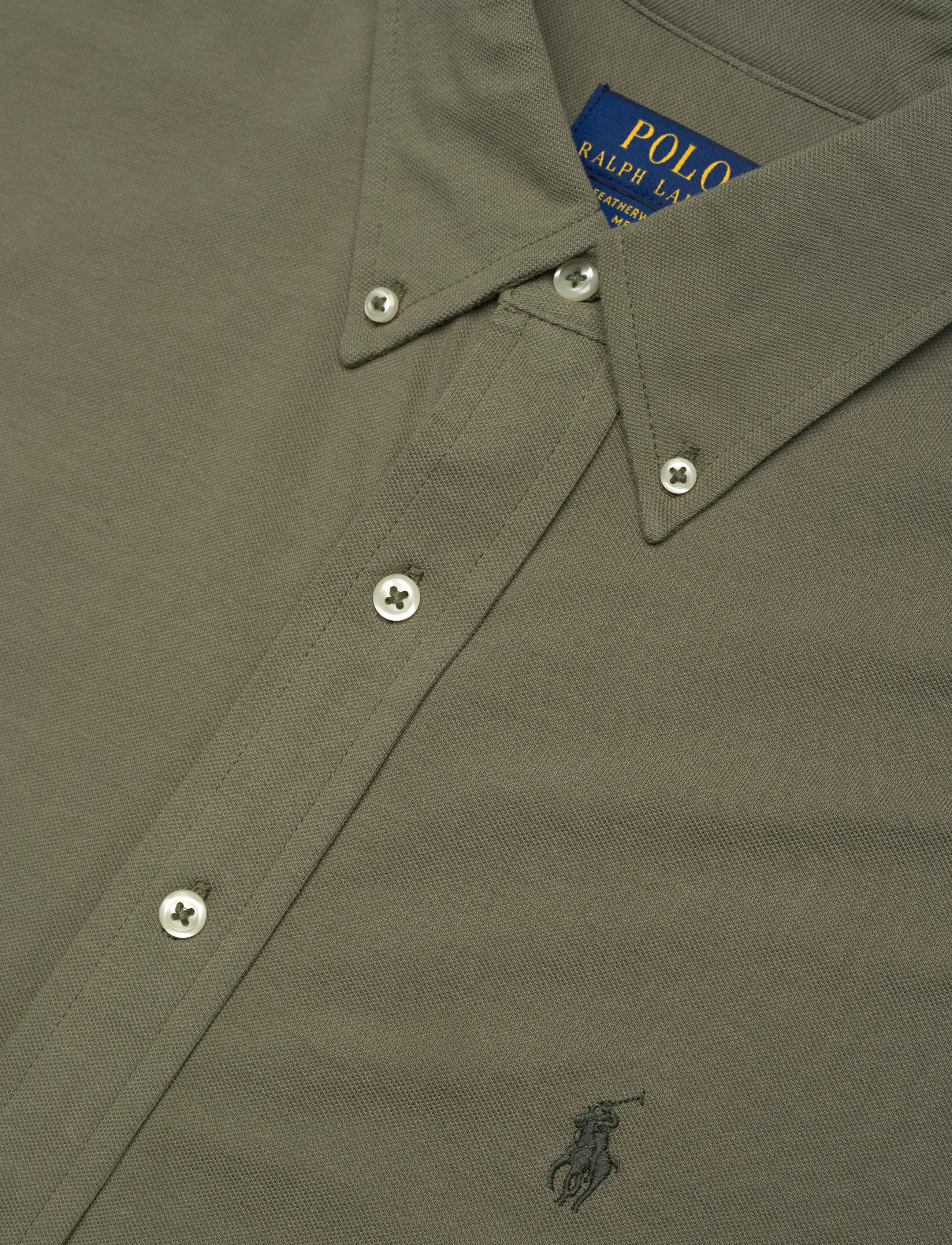 Polo Ralph Lauren - Featherweight Mesh Shirt - cruise olive/c059 - 3