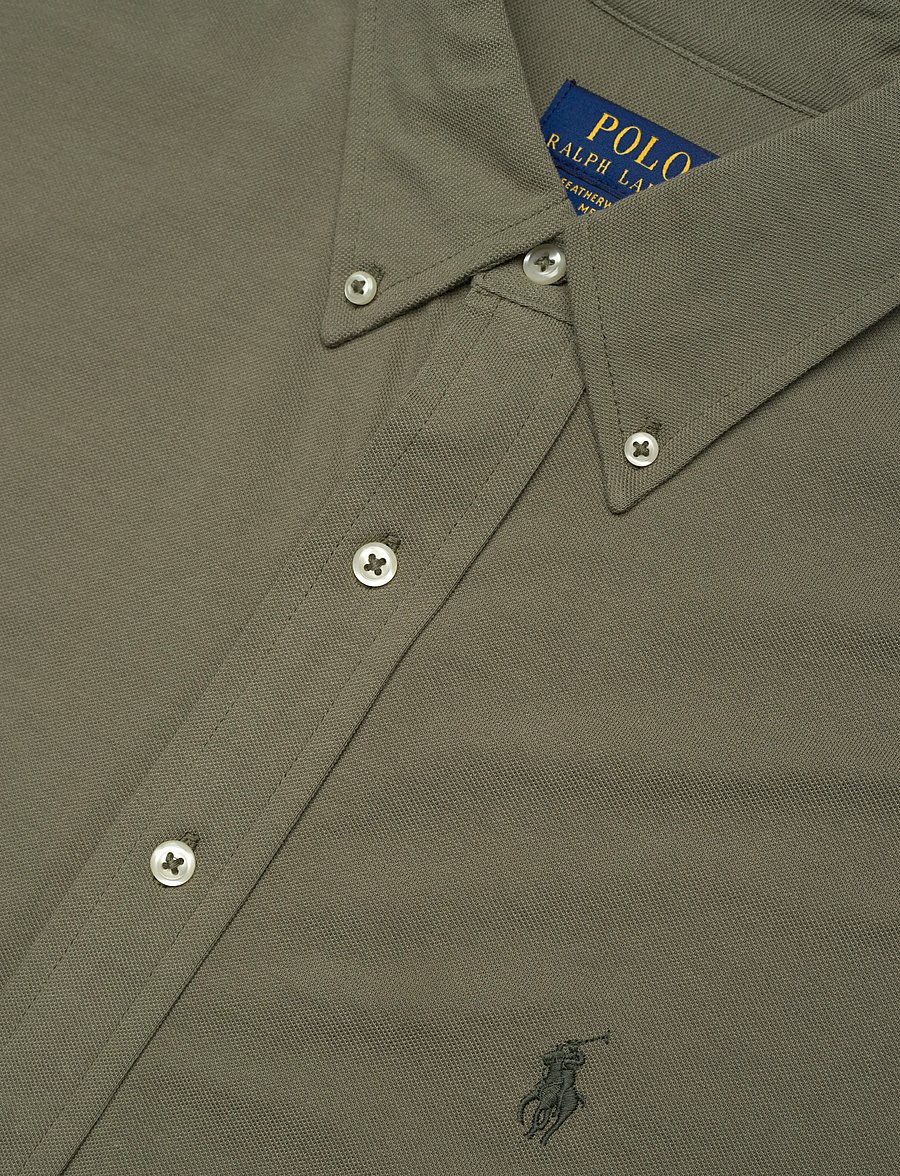 Polo Ralph Lauren - Featherweight Mesh Shirt - cruise olive/c059 - 3