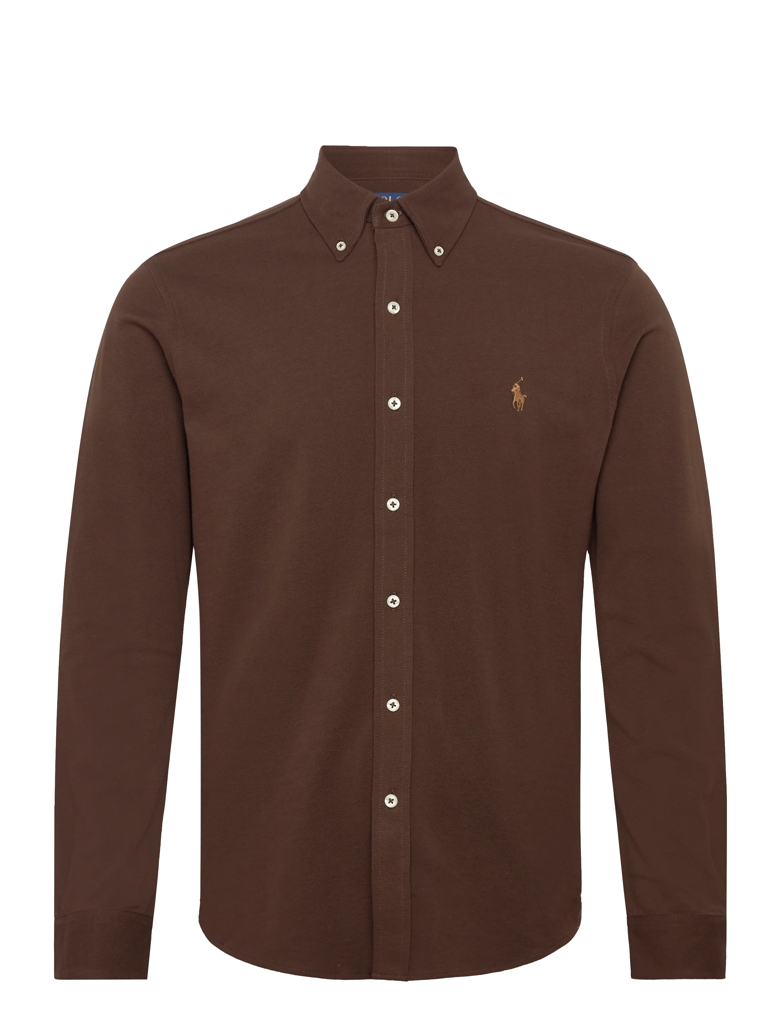 Polo Ralph Lauren Featherweight Mesh Shirt - Casual skjorter - DARK BEECH/C8779 / brown