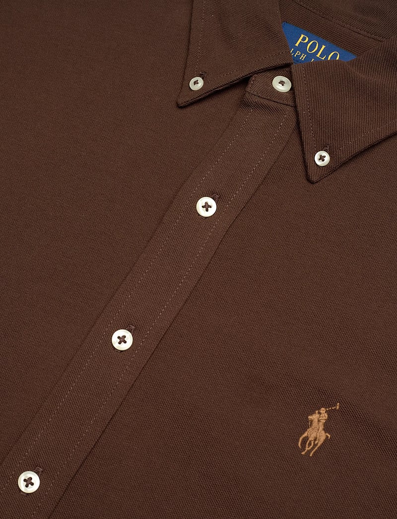 Polo Ralph Lauren - Featherweight Mesh Shirt - basic skjortor - dark beech/c8779 - 3