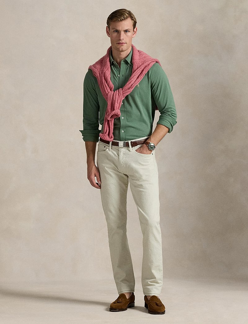 Polo Ralph Lauren - Featherweight Mesh Shirt - basic skjortor - fatigue/c8640 - 0