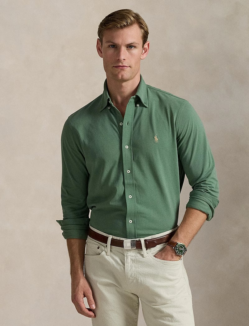 Polo Ralph Lauren - Featherweight Mesh Shirt - basic skjortor - fatigue/c8640 - 3