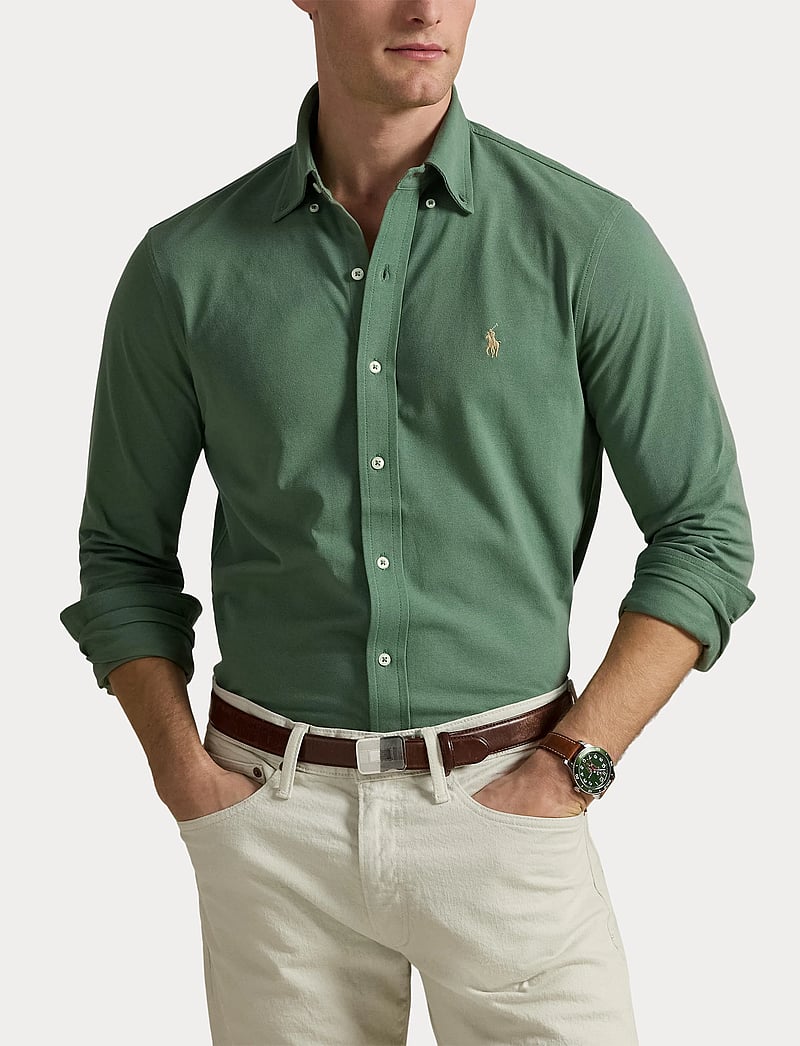 Polo Ralph Lauren - Featherweight Mesh Shirt - basic skjortor - fatigue/c8640 - 5