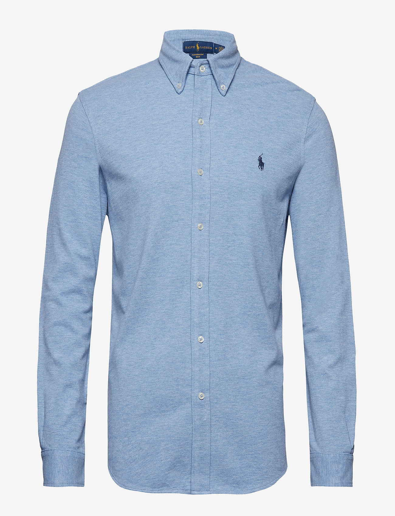 Polo Ralph Lauren FEATHERWEIGHT MESH-LSL-KNT - Basic skjorter - ISLE HEATHER / blue