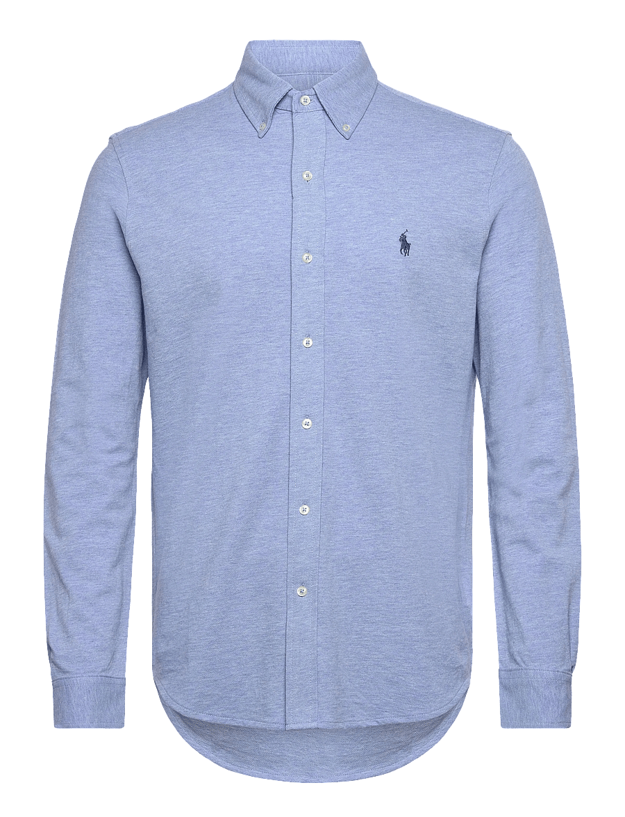 Polo Ralph Lauren - FEATHERWEIGHT MESH-LSL-KNT - oxfordi särgid - isle heather/c794 - 1