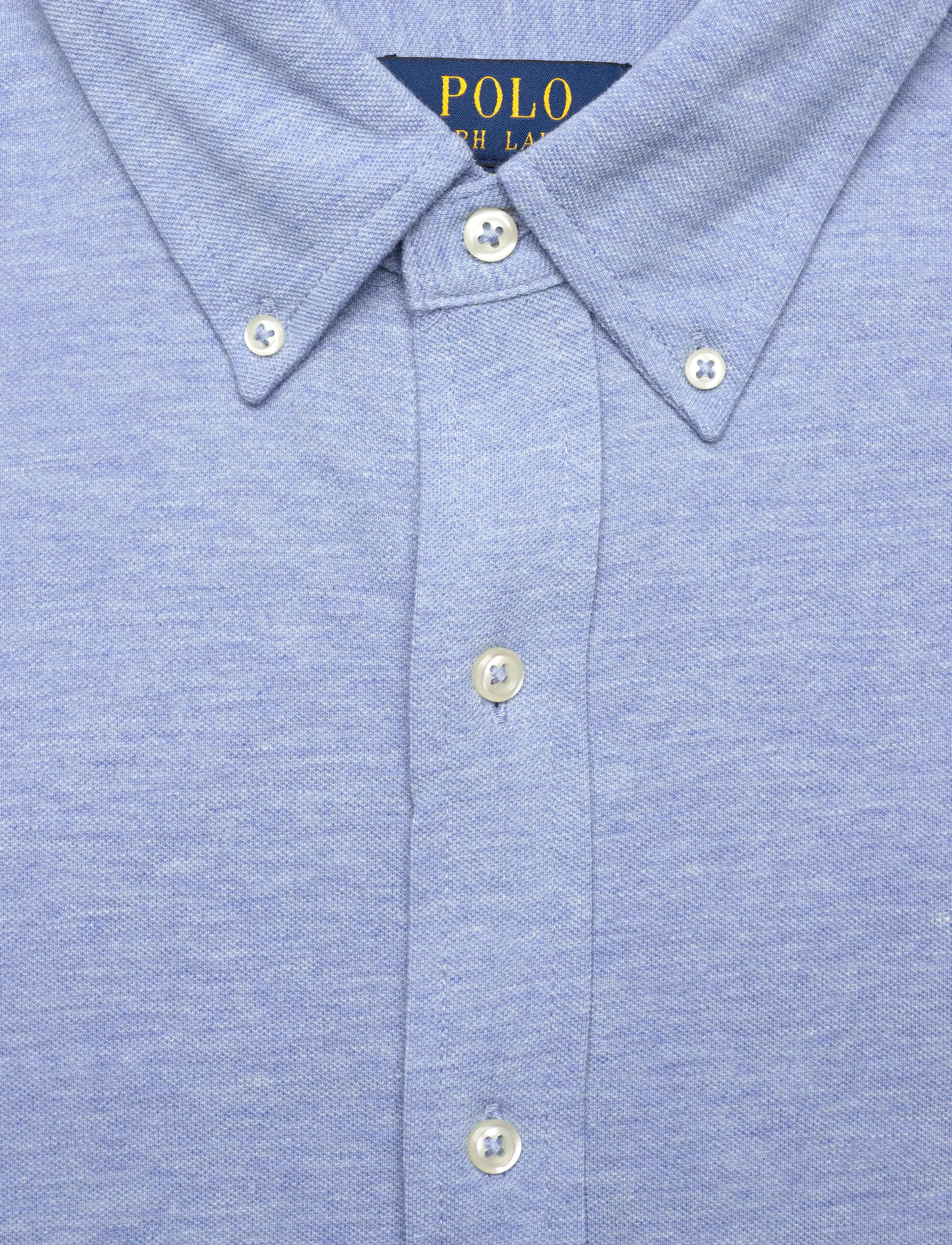Polo Ralph Lauren - FEATHERWEIGHT MESH-LSL-KNT - oxfordi särgid - isle heather/c794 - 5