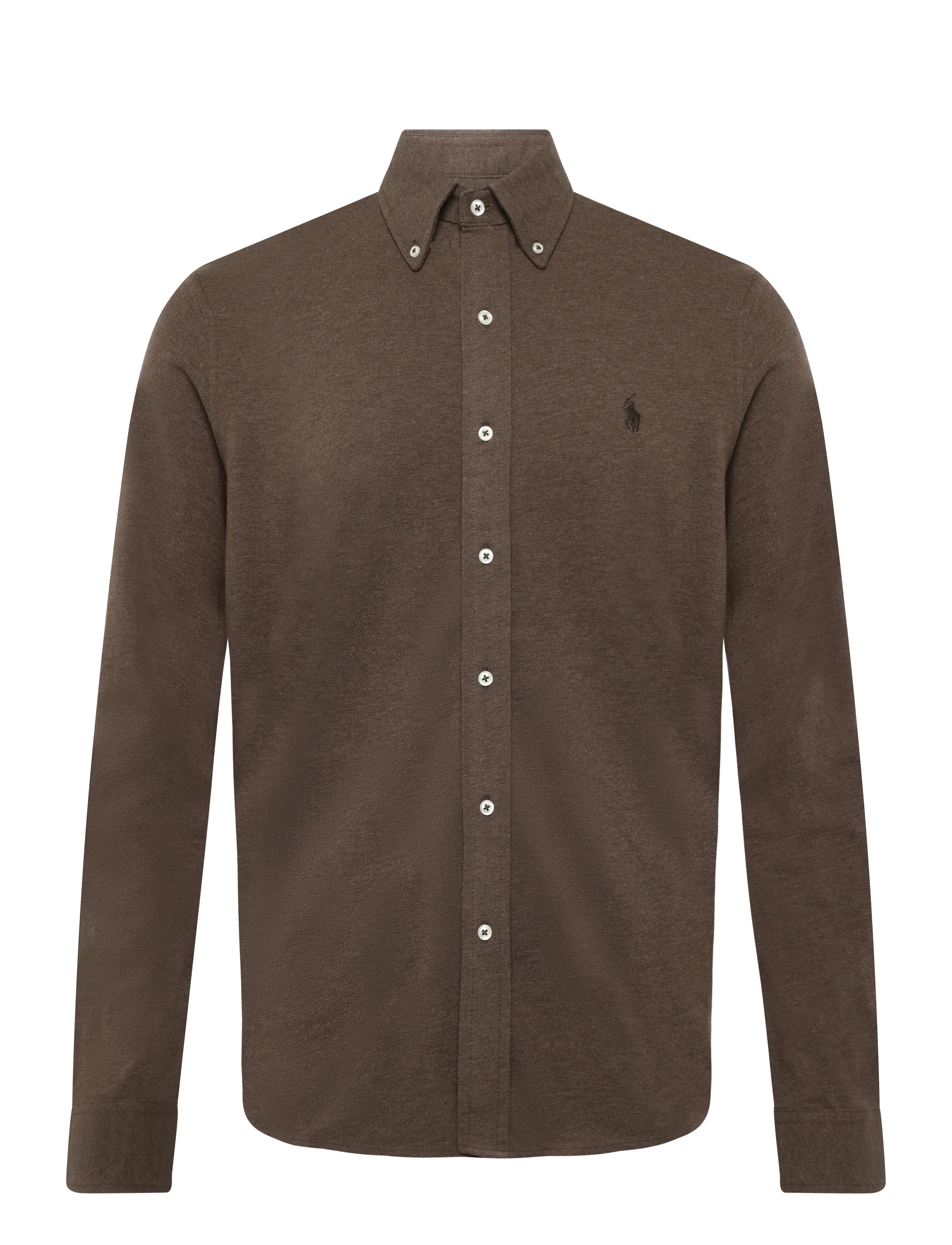 Polo Ralph Lauren - FEATHERWEIGHT MESH-LSL-KNT - oxford skjorter - nutmeg brown hthr - 1