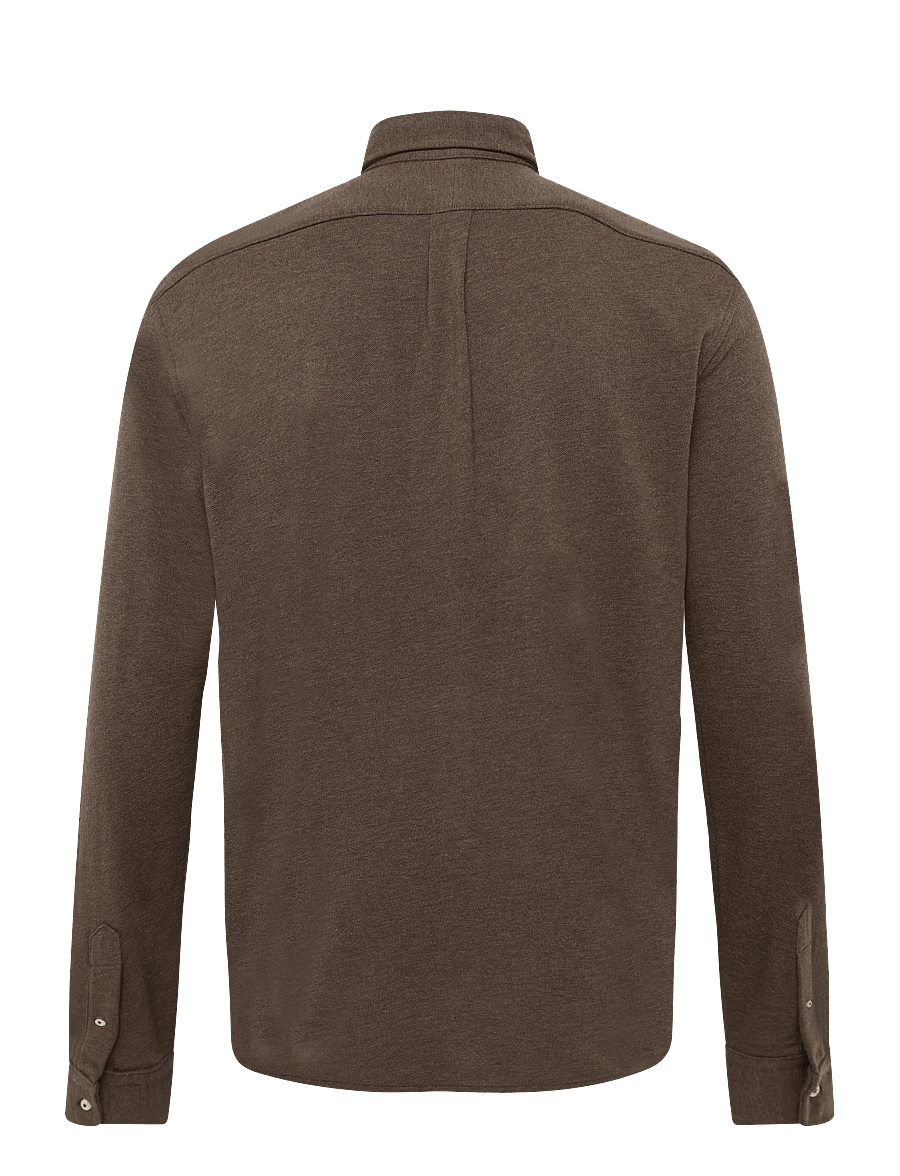 Polo Ralph Lauren - FEATHERWEIGHT MESH-LSL-KNT - oxford skjorter - nutmeg brown hthr - 2