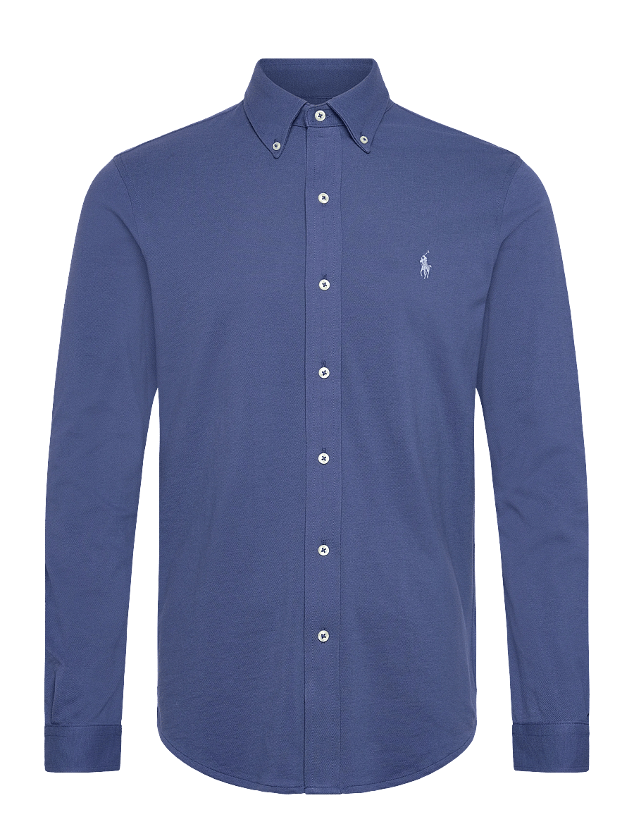 Polo Ralph Lauren - FEATHERWEIGHT MESH-LSL-KNT - oxford skjorter - old royal/c7398 - 0