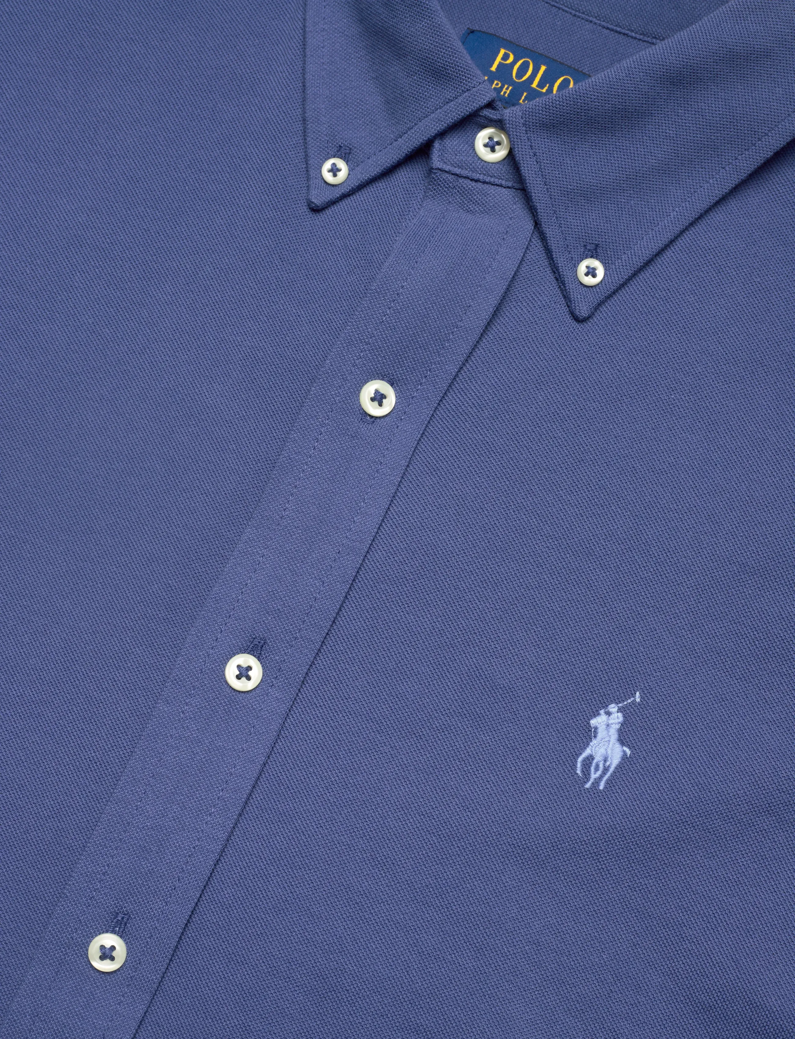 Polo Ralph Lauren - FEATHERWEIGHT MESH-LSL-KNT - oxford skjorter - old royal/c7398 - 3