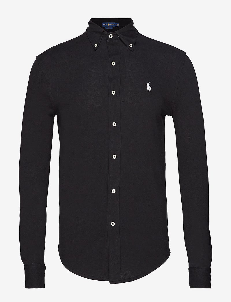 Polo Ralph Lauren - Featherweight Mesh Shirt - oxford shirts - polo black - 2