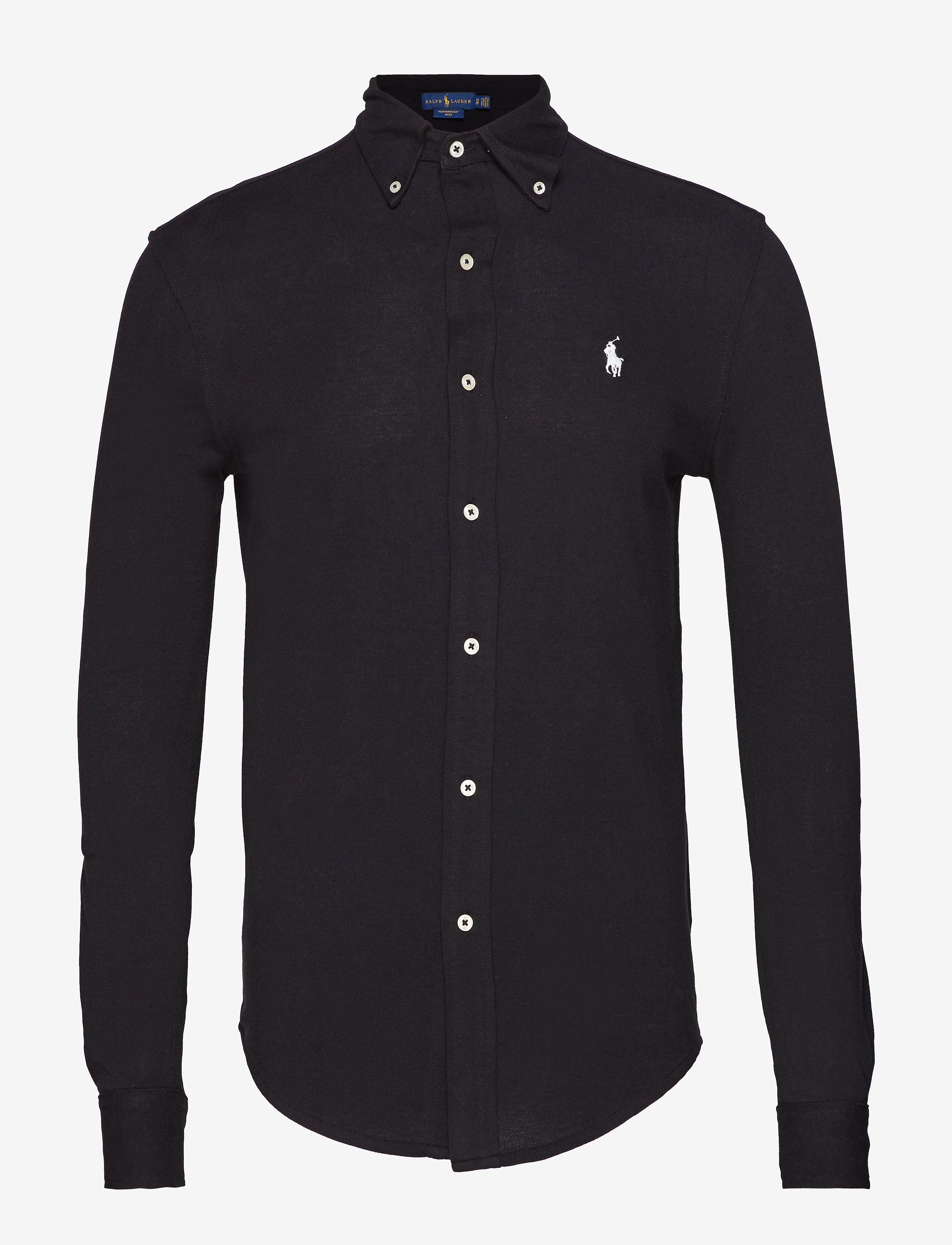 Polo Ralph Lauren - FEATHERWEIGHT MESH-LSL-KNT - oxford-hemden - polo black - 2