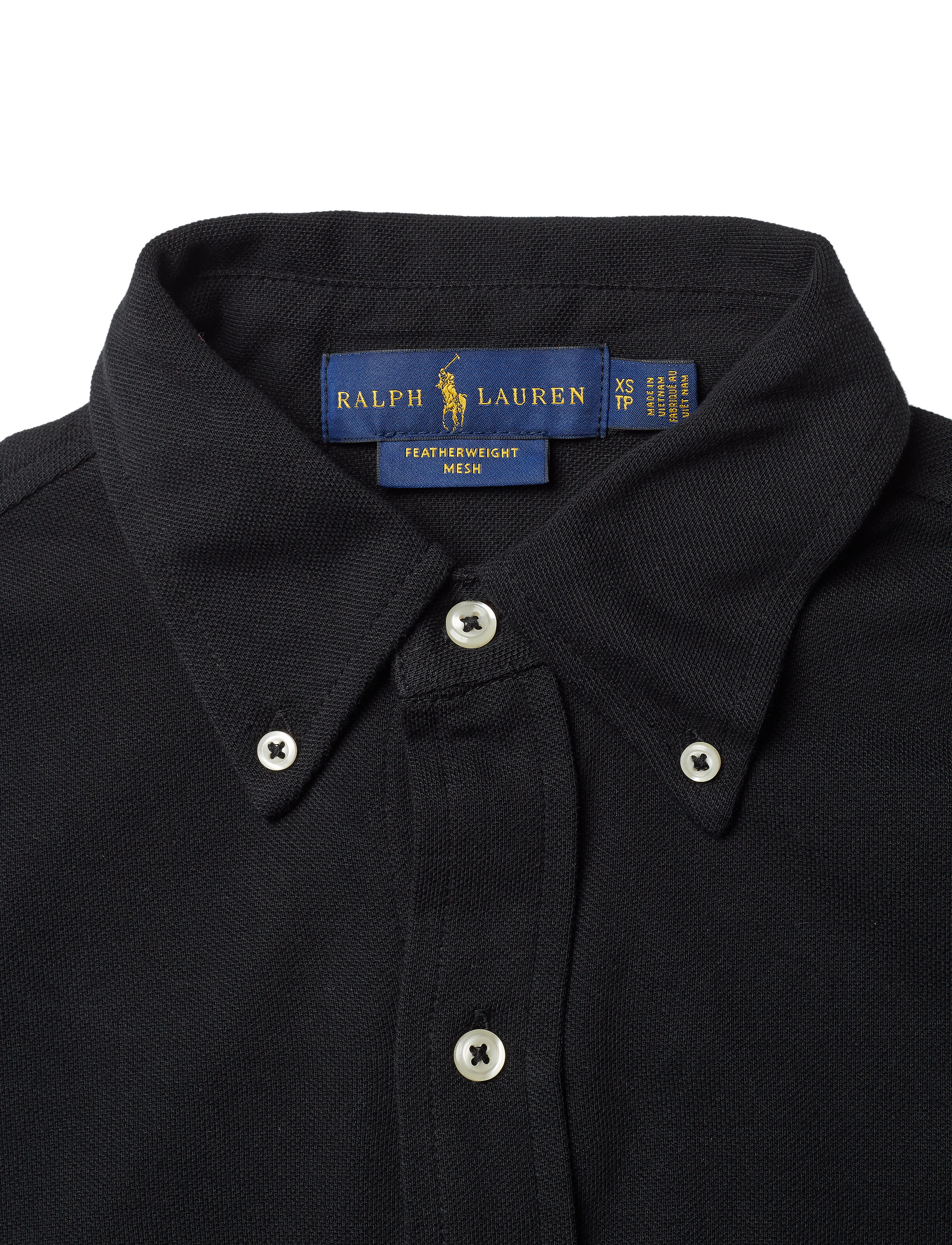 Polo Ralph Lauren - FEATHERWEIGHT MESH-LSL-KNT - oxford-hemden - polo black - 3